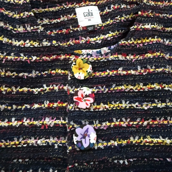 Cabi 5660 Headline Topper Belted Tweed Jacket - Spring 2020 - Size 16 - Picture 4 of 6